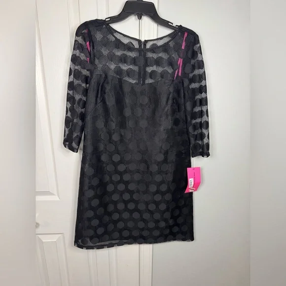 betsey johnson black polka dot dress Edessa Sequin Mini Dress main image 1